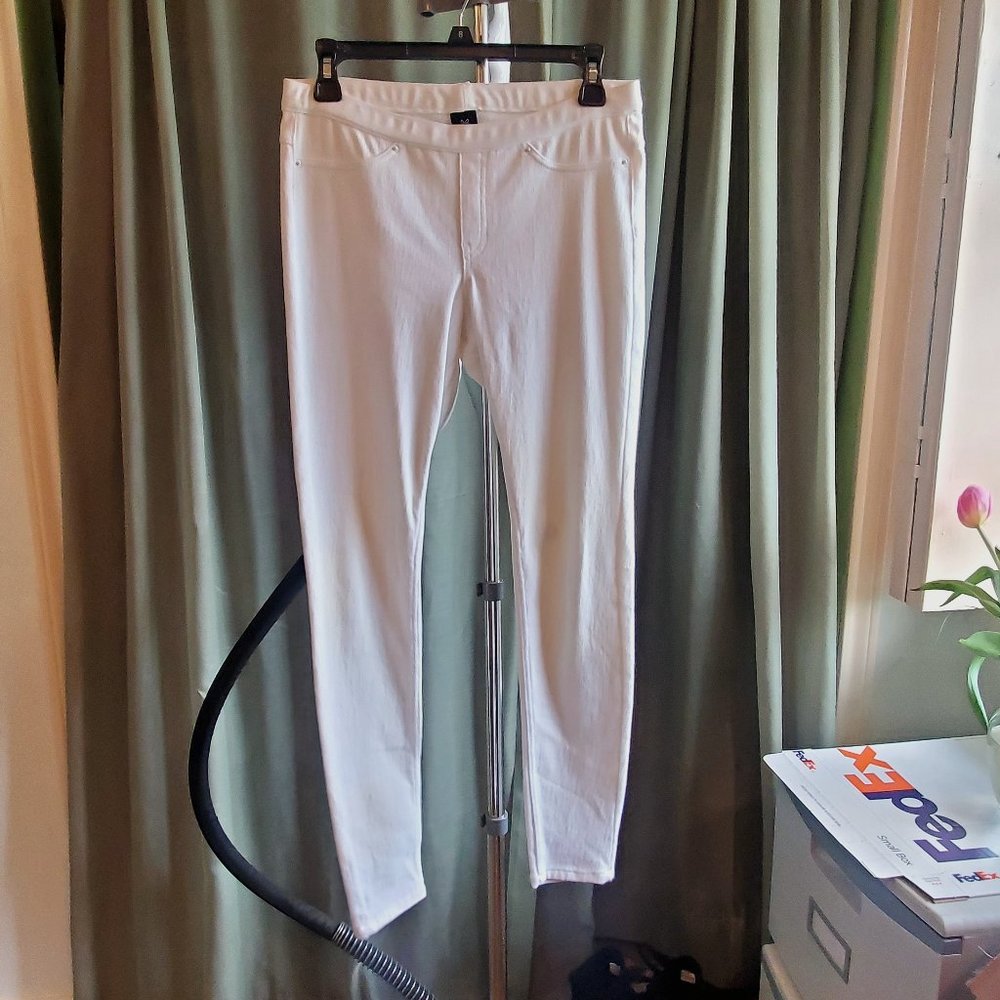 White Stretch Denim Hue Leggings